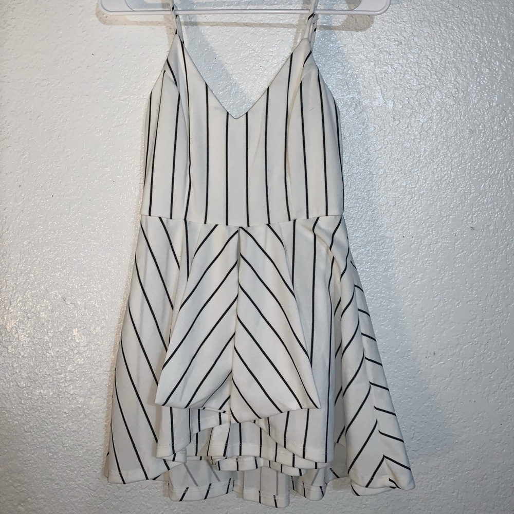 Black and white romper